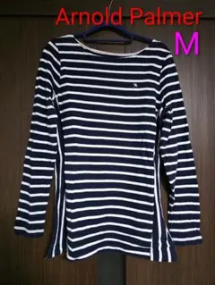 アーノルドパーマー　長袖　ボーダー　トップス　チュニック　レディース　M
