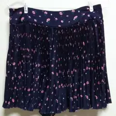 earth music&ecology花柄プリーツキュロットスカートMサイズ