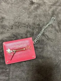 サマンサタバサ　Disney パスケース 赤色