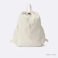 【GU】ソフトナイロンバックパック　オフホワイトのサムネイル