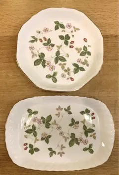 ウェッジウッド　ワイルドストロベリー　プレート　セット