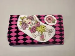 新柄】ロラライハリス総柄 やりくり長財布 ハンドメイド ミニ財布