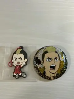 ハイキュー!! 山本猛虎 ラバーマスコット 缶バッジ