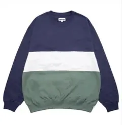 【XL】CUP AND CONE Color Block Crewneck