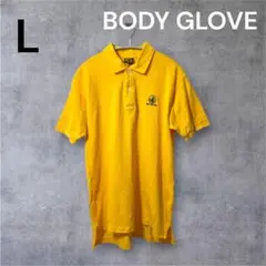 BODYGLOVE ボディグローブ イエロー L ポロシャツ 半袖 刺繍ロゴ 夏のサムネイル