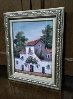 油絵　額装　原画　風景