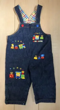 ミキハウス　オーバーオール　デニム　80cm