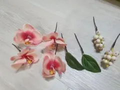 B 濃いピンク　胡蝶蘭　ハンドメイド　結婚式　前撮り　後撮り