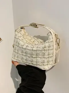 【限定値下】2Wayスクエアツイードバッグ　GRL グレイル