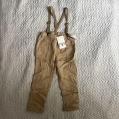 新品タグ付き⭐︎ZARA baby サスペンダー付きパンツ