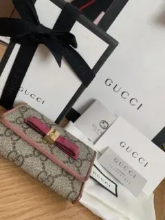 GUCCI 6連　キーケース　ピンク