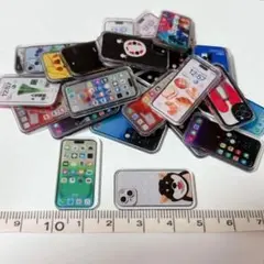 20個 スマホ iPhone ミニチュア ドールハウス