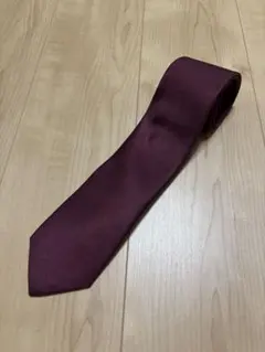 メーカーズシャツ鎌倉 バーガンディ エンジ シルク ネクタイのサムネイル