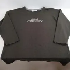 【き513】MESSAGE BOARD ダークグリーン 長袖Tシャツ 3L