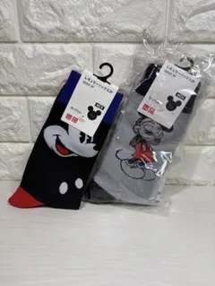 UNIQLO ミッキーマウス レギュラーソックス 2足組 x 2個セットのサムネイル