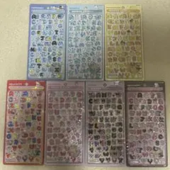 正規品 新品　サンリオ　文字　ボンボンドロップシール　7種　セミコンプ