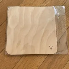 MASERATI マセラティ ノベルティ　マウスパッド　木製　葉山家具　カバ材