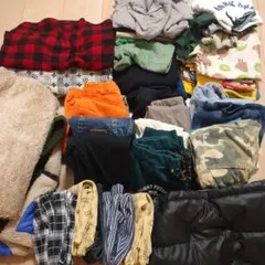 130サイズ 子ども服 45点まとめ売り 春夏秋冬 長袖 半袖 男の子 キッズ服のサムネイル