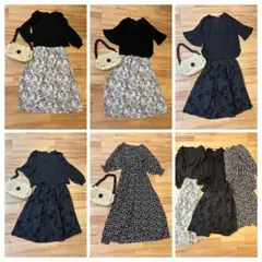 最終価格★モノトーン　きれいめコーデ レディース服 まとめ売り5点　M〜L