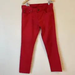 Abercrombie&Fitch スキニーパンツ 赤 34×32のサムネイル