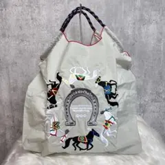 【新品】ボールアンドチェーン 刺繍ショッピングバッグ ホースシュー エコバッグ