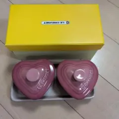 LE CREUSET ハート型ラムカン トレイ付き 食器セットのサムネイル