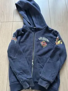 ヒステリックミニ　ネイビーのパーカー　110cm