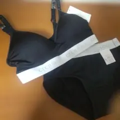 CECIL McBEE ブラジャー ショーツ セットアップ ブラックSサイズのサムネイル