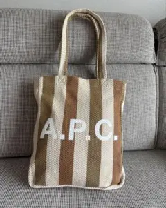A.P.C. ストライプ マルチカラー　トートバッグのサムネイル