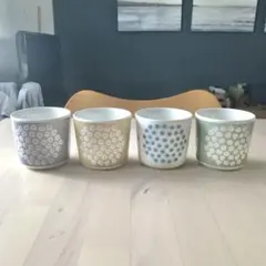 マリメッコ　プケッティ　グレー　ベージュ　ライトブルー　グリーン　ラテマグ　4点