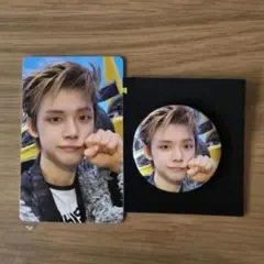 TXT ヨンジュン　GLOBAL特典　トレカ　バッジ