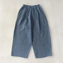 ヤンマ産業　会津木綿　ガウチョパンツ　紫縞模様 ひじり縞 美品 ヤンマ産業 会津木綿 ガウチョパンツ 紫縞模様 ひじり縞 美品 - メルカリ