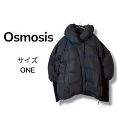 オズモーシス ダウンジャケット ボリュームカラー リブ袖 黒 ONEサイズのサムネイル