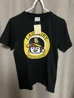 ソフトバンクホークス Laundry コラボ　Tシャツ 黒　XS