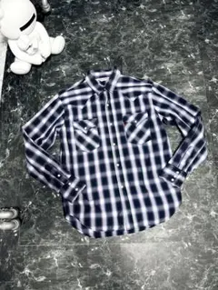 Levi's Red Tabオンブレチェック ウエスタンシャツ　リーバイス　XLのサムネイル