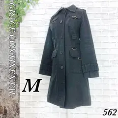 GRACE CONTINENTAL チェスターコート ブラック M きれいめのサムネイル