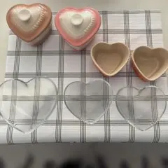 ハートの食器セット　ル・クルーゼのサムネイル