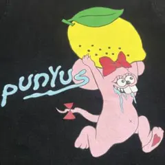 PUNYUS 半袖Tシャツ　レモン　ネズミ　ブラック　サイズ1のサムネイル