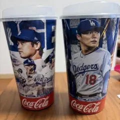 現地購入ドジャーススタジアム　タンブラー2つ【大谷&山本】