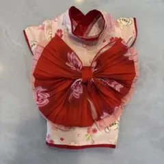 CRAZY BOO 犬服 浴衣 桜柄 帯付き　XSのサムネイル