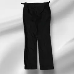Ralph Lauren スラックス パンツ 7号 サイドベルト カジュアル 黒