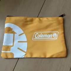 Coleman イエローポーチ 約20cm x 13cm