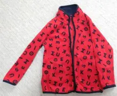 UNIQLO フリースジャケット 110cm 赤　ミッキーマウス