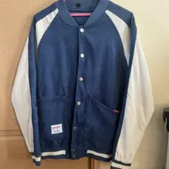 ネイビー/ホワイト スタジャン