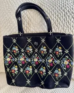 Lulu Guinness 刺繍トートバッグ 可愛い！ - メルカリ