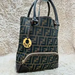 【美品】FENDI トートバッグ ズッカ ブラウン キャンバスのサムネイル