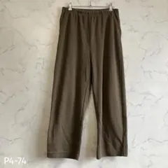 イージーパンツ ワイド ストレート ウエストゴム リラックス カジュアル L