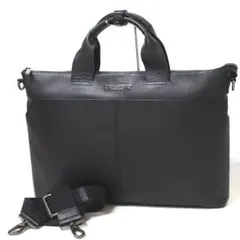 美品バーバリー レザー2way ビジネスバッグ ショルダーバッグ ブリーフケース