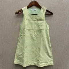 美品 FAMILIAR ファミリア ワンピース ノースリーブ チェック 120