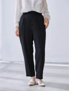 COHINA ソフトドビーテーパードパンツregular ネイビー